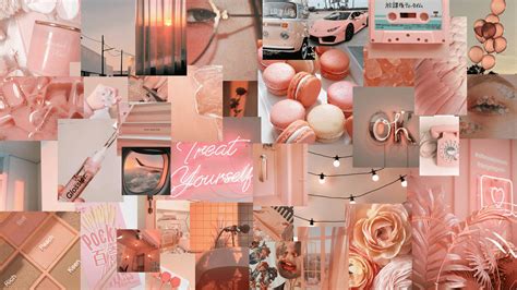 Peach Vibes Aesthetic Desktop Wallpaper Cute Laptop Wallpaper Peach | The Best Porn Website