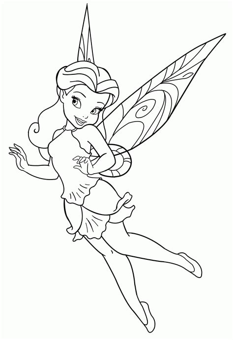 Tinkerbell And Friends Coloring Page - Coloring Home