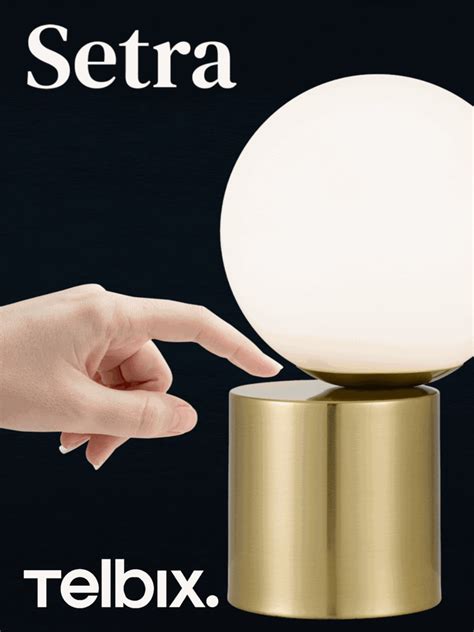 Setra Touch Table Lamp Antique Gold, Black, Nickel SETRA TL Telbix Lig - The Lighting Outlet