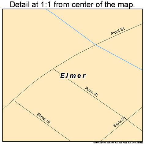 Elmer New Jersey Street Map 3421240