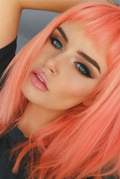 The Best Pastel Hair Dyes | Peach hair, Coral hair, Peach hair colors