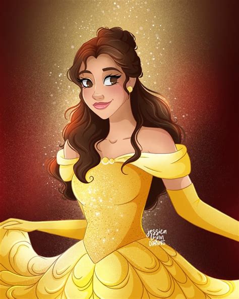 Belle Beauty & the Beast Fan Art Illustration : r/disney