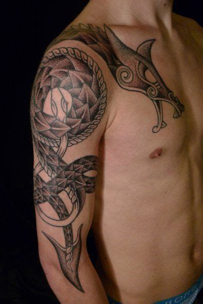 Colin Dale | ink | Pinterest | Viking dragon tattoo, Viking tattoos, Celtic dragon tattoos