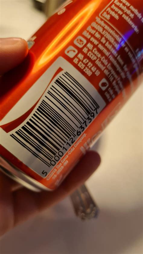 Coca cola bringing their logo even into the barcode : r/BarcodePorn