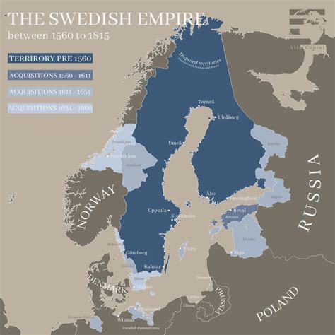 The Swedish empire’s territorial expansion : r/MapPorn