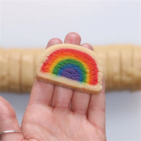 Slice and Bake Rainbow Cookies Recipe by Maklano