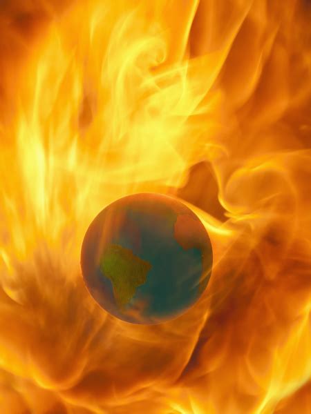 Studio Shot of burning globe - Royalty free image #23949462 ...