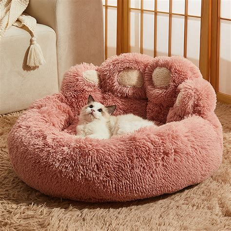 Pink Fluffy Cat Beds | tunersread.com