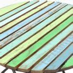 Reclaimed Coloured Wood Table | Event Prop Hire