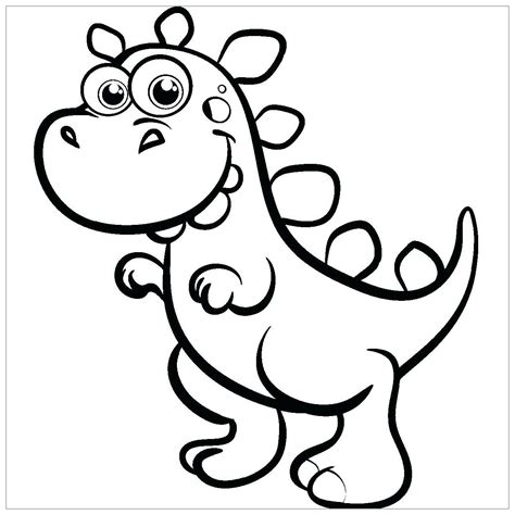 Small dinosaur - Dinosaur Coloring Pages for Kids