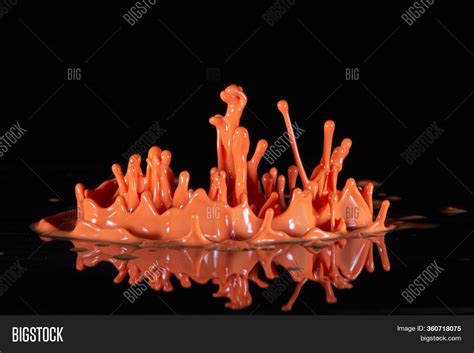 Orange Paint Splash On Image & Photo (Free Trial) | Bigstock