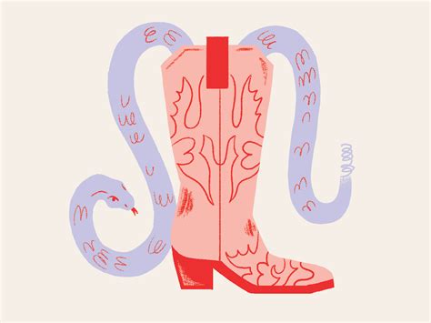 Inktober - Cowboy Boots by Michelle Kathryn on Dribbble