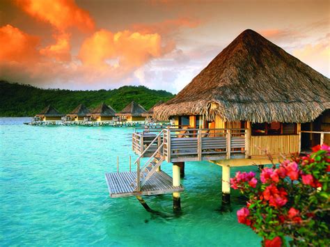 Beach Hut, St. Regis in Bora Bora Fondo de pantalla HD | Fondo de ...