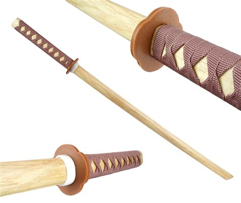 40" Bokken Sword, Japanese Kendo Katana Wooden Samurai Training Sword - Walmart.com