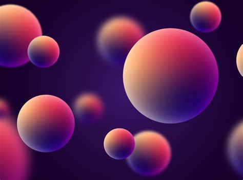 Abstract circles background with colorful gradient by Dmitriy on Dribbble