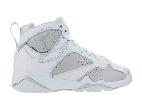 Kids Air Jordan 7 VII Retro GS Pure Money White Metallic Silver Pure P - Walmart.com