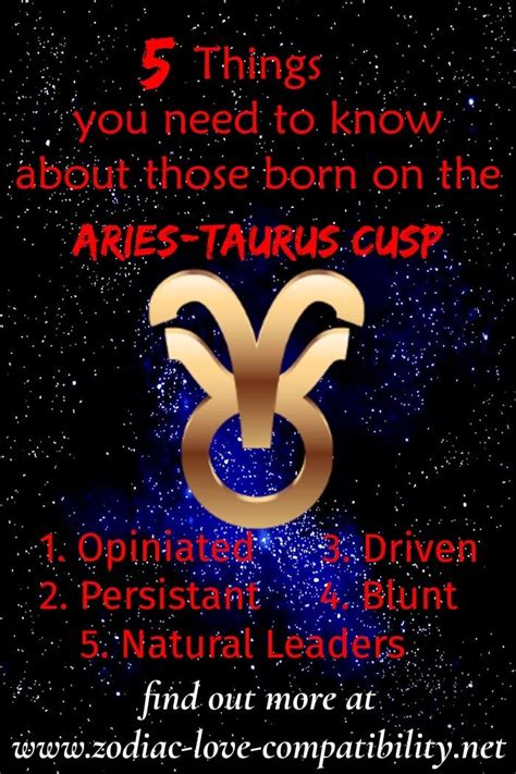 Aries-Taurus Cusp Signs - What You Need to Know! in 2020 | Aries taurus cusp, Cusp signs, Taurus ...