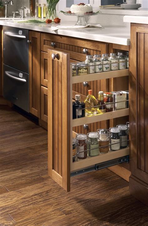 built in spice rack pull out cabinet adjusting shelves | This pull-out ...