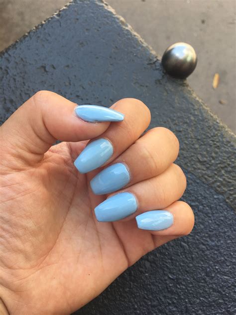 Baby Blue Coffin Nails : Baby Blue And Silver Coffin Nails Nail And ...