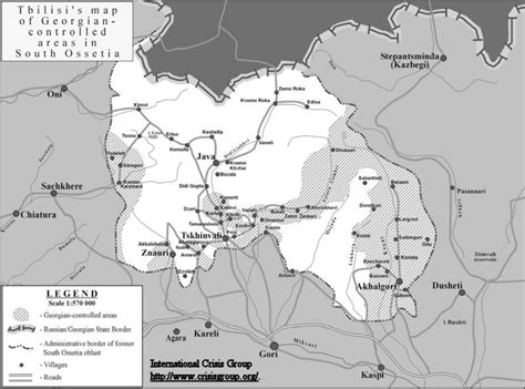 South Ossetia Map