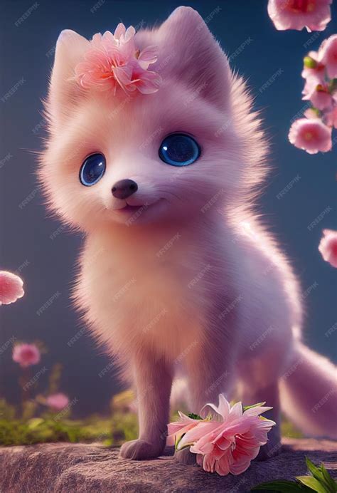 Cute Anime White Fox