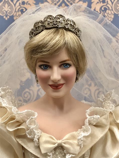 Lady Diana portrait porcelain bride doll Franklin Mint | Princess diana ...