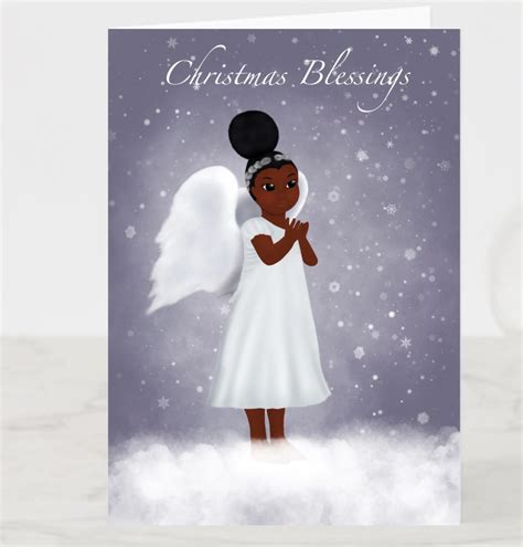 African American Religious Christmas Card - Black and Beautiful Shop