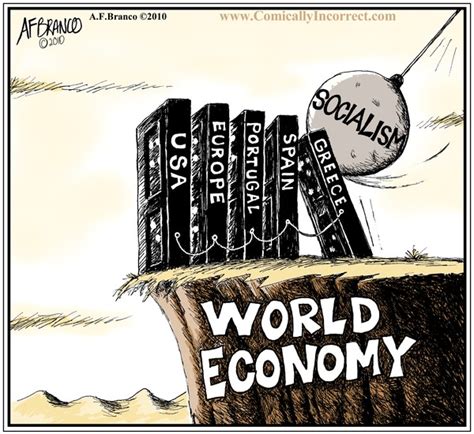 World Economy Cartoon by A.F Branco | ArtWanted.com