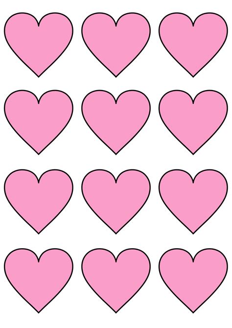 12 free printable heart templates cut outs freebie finding mom - printable heart shapes tiny ...