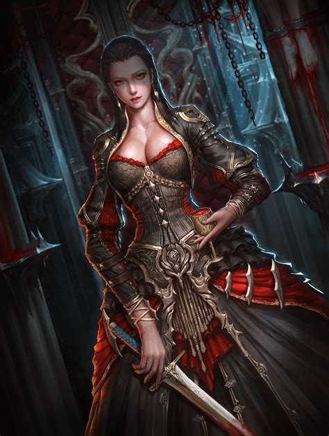 Wallpaper : fantasy art, sword, vampires, comics, mythology, screenshot, woman warrior 1920x2545 ...