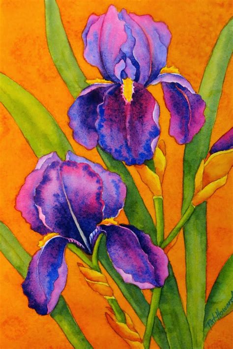 The Painted Prism: WATERCOLOR WORKSHOP: Painting Bearded Irises | Iris painting, Watercolor ...