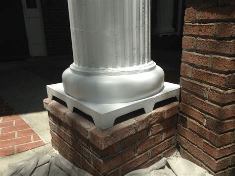 Porch column base rotted repaired | EasyHomeTips.org