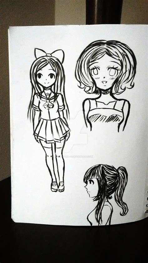 More Brush Pen Sketches!! by LightGirl-01 on DeviantArt