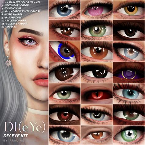 DI(eYE) - DIY Eye Kit | Pralinesims | Sims 4 cc eyes, Sims 4, Sims