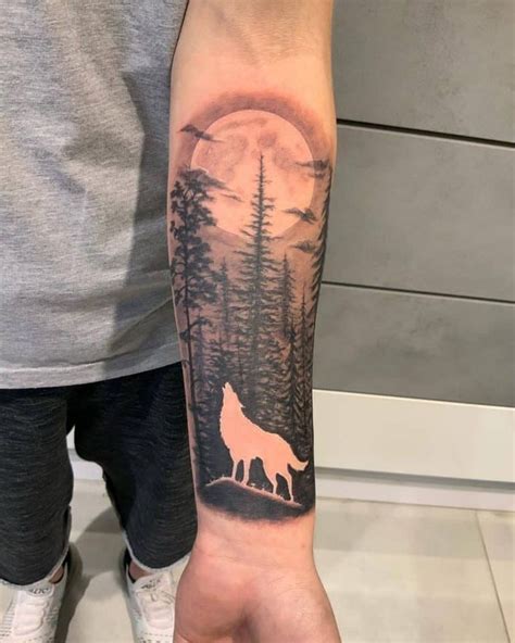 70 Cool Forest Sleeve Tattoo Ideas [2024 Inspiration Guide] | Wolf tattoo sleeve, Arm tattoos ...