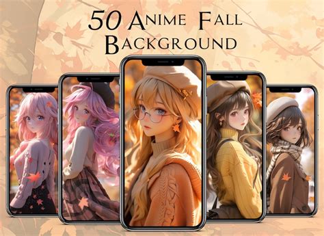 50 3D Anime Girl Fall Theme Wallpaper, Fall Wallpaper Smartphone ...