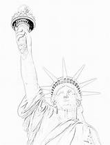 Statue Of Liberty Coloring Sheet  Home sketch template