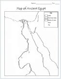 Ancient Egypt Map Worksheets & Teaching Resources | TpT