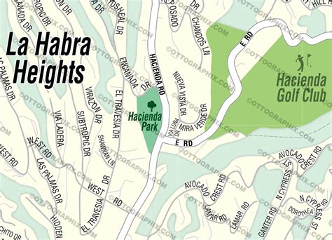 La Habra Heights Map, Los Angeles County, CA – Otto Maps