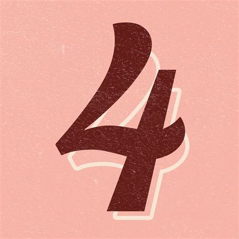 Number four sign symbol icon transparent psd | free image by rawpixel.com / jingpixar | Peach ...