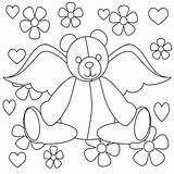 Teddy Bear Coloring Pages Templates  Home sketch template