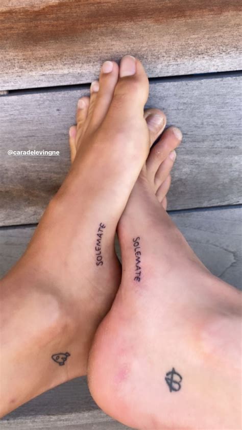 Kaia Gerber and Cara Delevingne Show Off Matching “Solemate” Tattoos | Teen Vogue