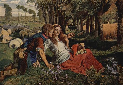 Hunt the Hireling Shepherd - William Holman Hunt | Pre raphaelite paintings, Pre raphaelite art ...