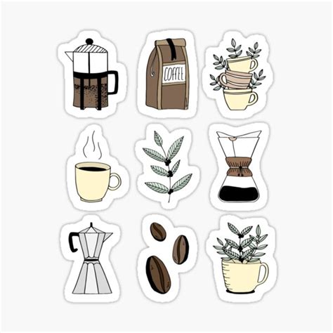 "Coffee Time" Sticker for Sale by Hannahmarie8 | Redbubble