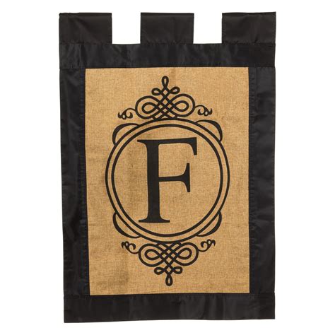 Evergreen Enterprises Burlap Monogram Garden Flag - Walmart.com