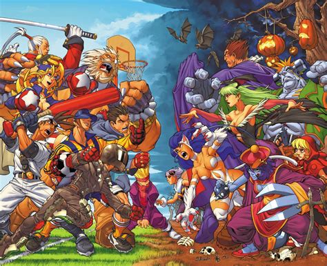 Rival Schools Vs. Darkstalkers | Capcom art, Marvel artwork, Artwork