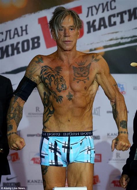 Mickey Rourke, 62, wins boxing match against 29-year-old in Russia | Daily Mail Online