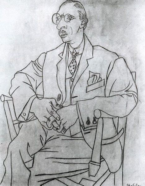 Portrait of Igor Stravinsky (1920, by Pablo Picasso) #CocoChanel Visit ...