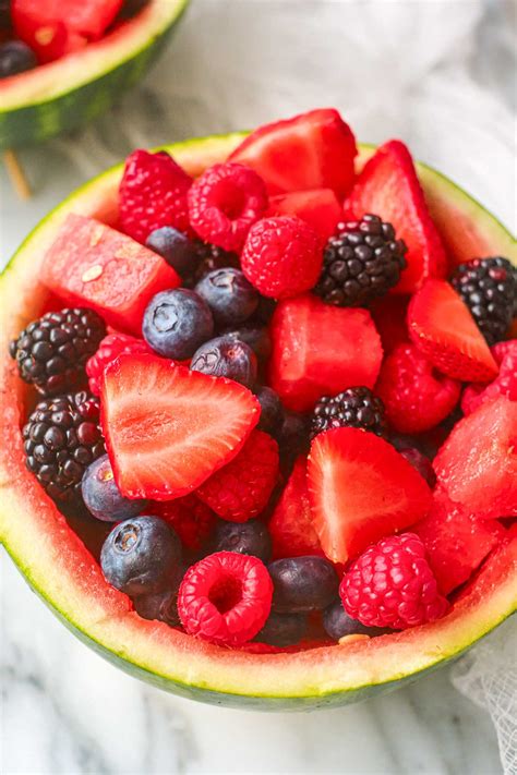 Watermelon Fruit Bowl - Recipes From A Pantry