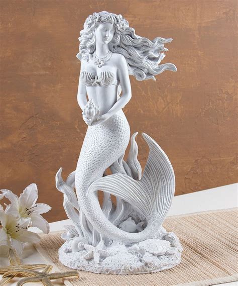 Look at this Idyllic Mermaid Figurine on #zulily today! | Mermaid figurine, Mermaid statues ...